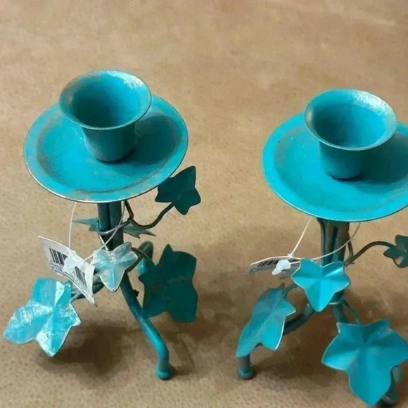 Vintage Garden Gate Designs Wire Candle Holders 1996 - Picture 5 of 7